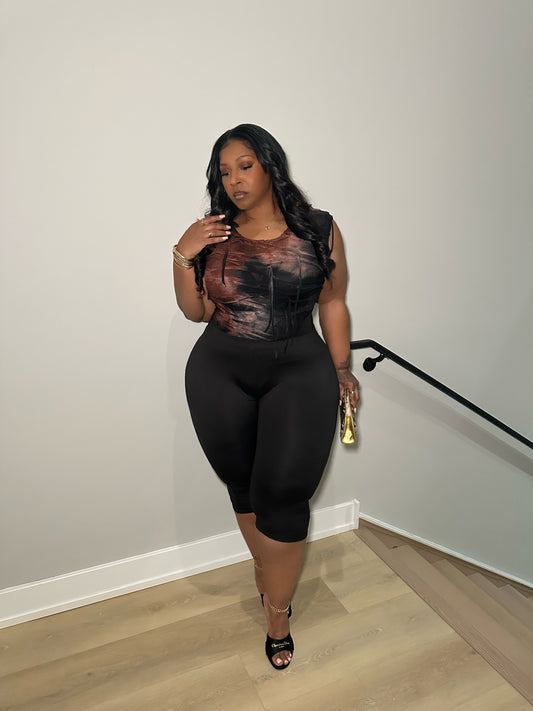 Doing Damage Sleeveless Bodysuit